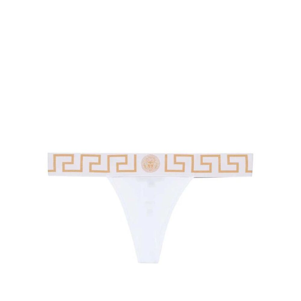 Versace Women Cotton Jersey Thong
